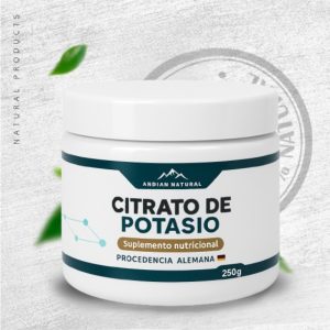 CITRATO DE POTASIO ANDIAN NATURAL 250GR